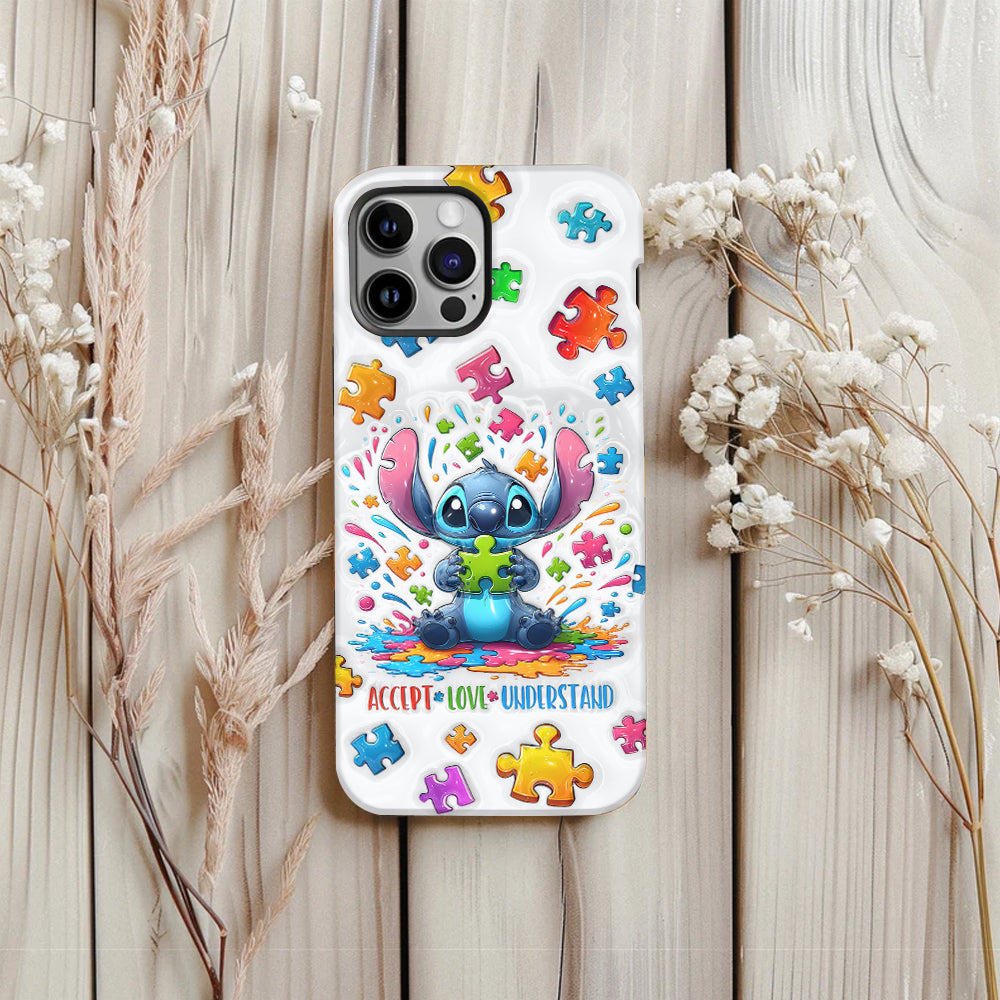 Accept Love Understand - Personalized Autism Awareness Full Print Phone Case
