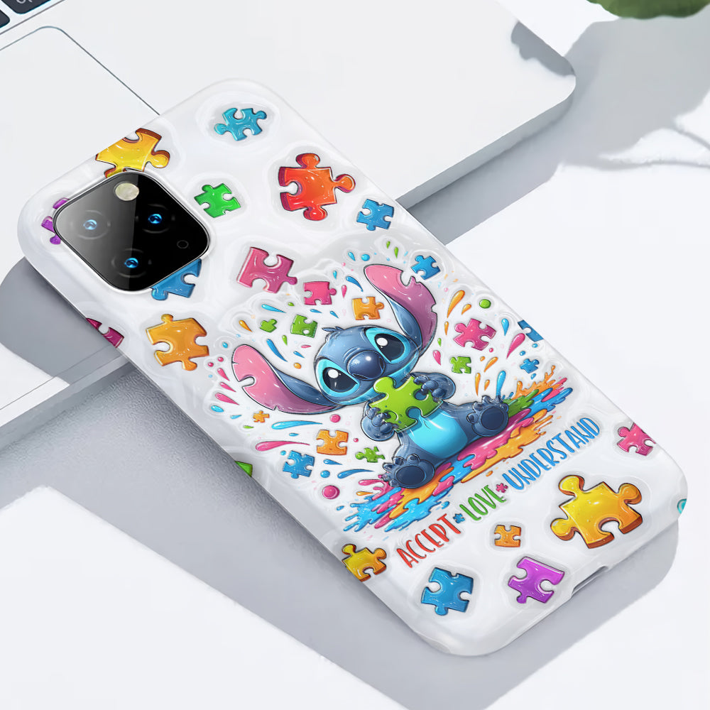 Accept Love Understand - Personalized Autism Awareness Full Print Phone Case