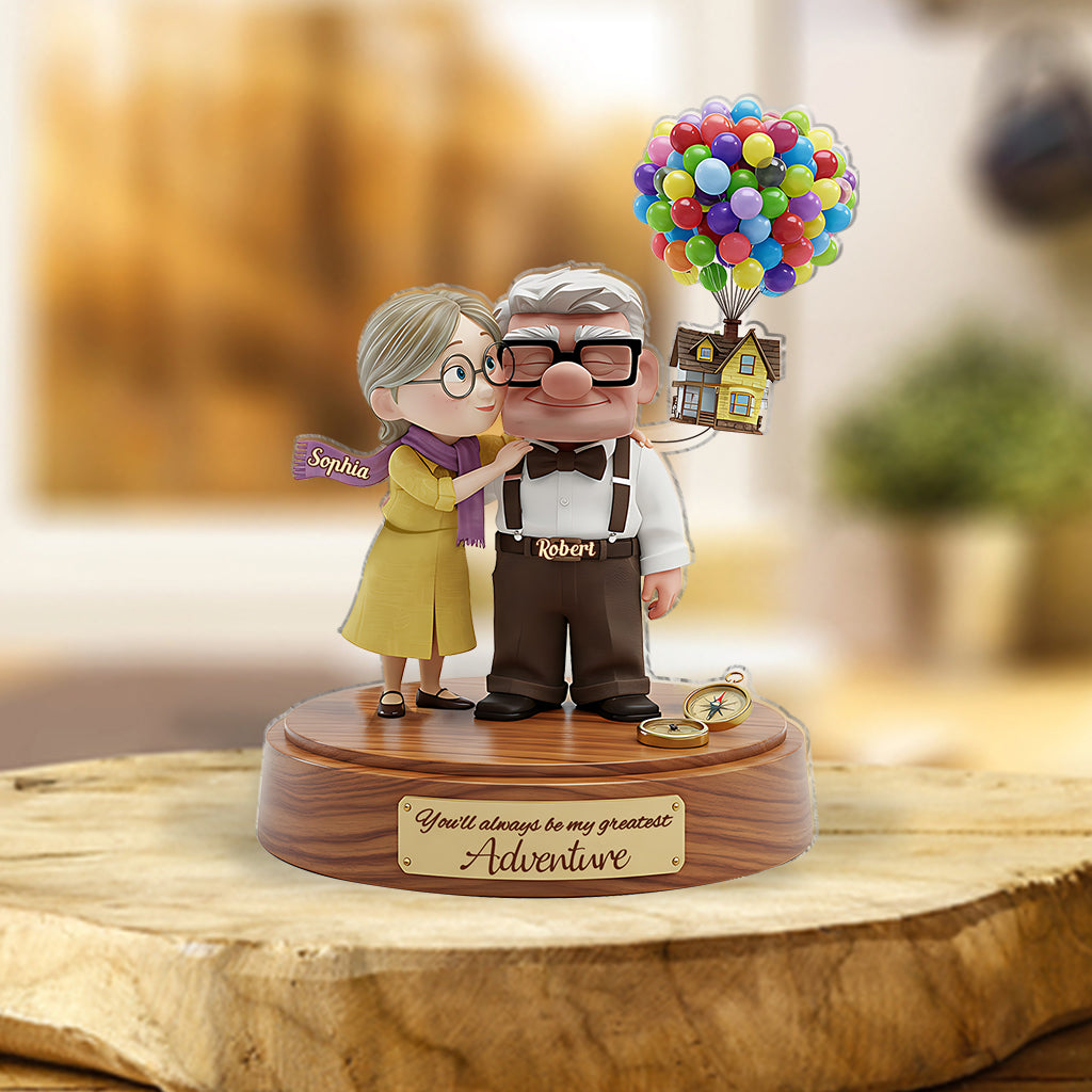 You Are My Greatest Adventure - Personalized Mouse Custom Shaped Acrylic Plaque