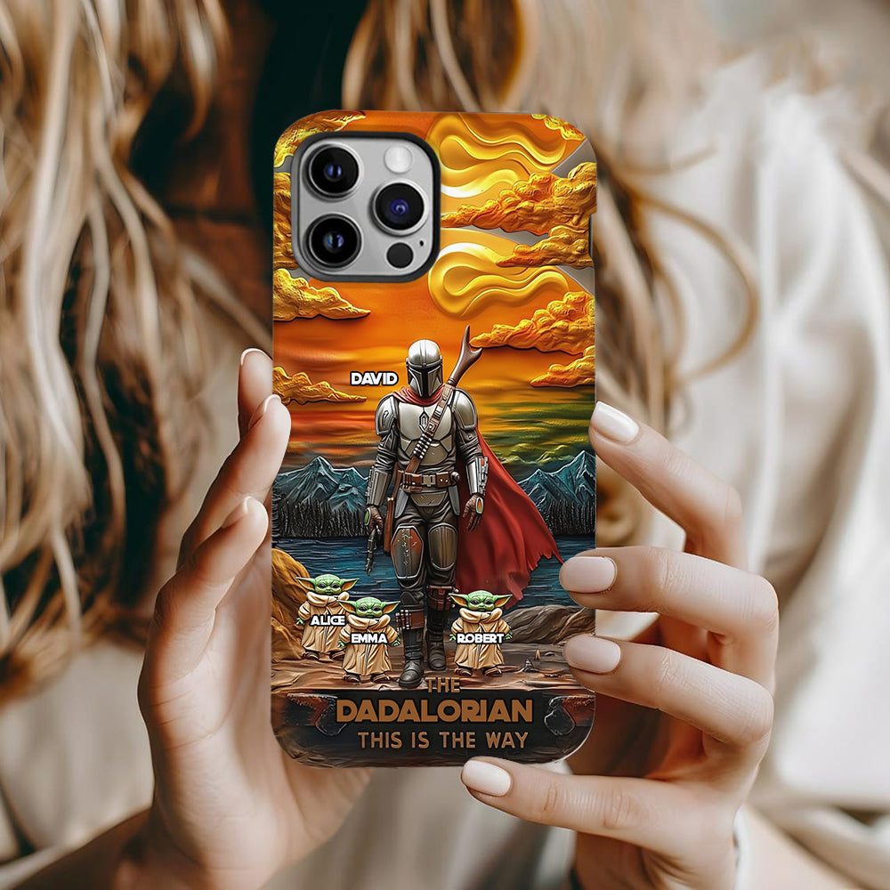 Best Dad Gift For Dad, Uncle, Grandpa,... - Personalized The Force Full Print Phone Case
