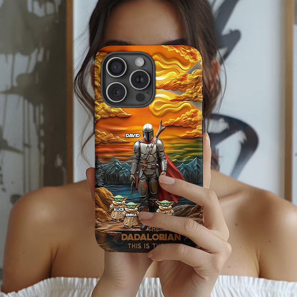 Best Dad Gift For Dad, Uncle, Grandpa,... - Personalized The Force Full Print Phone Case