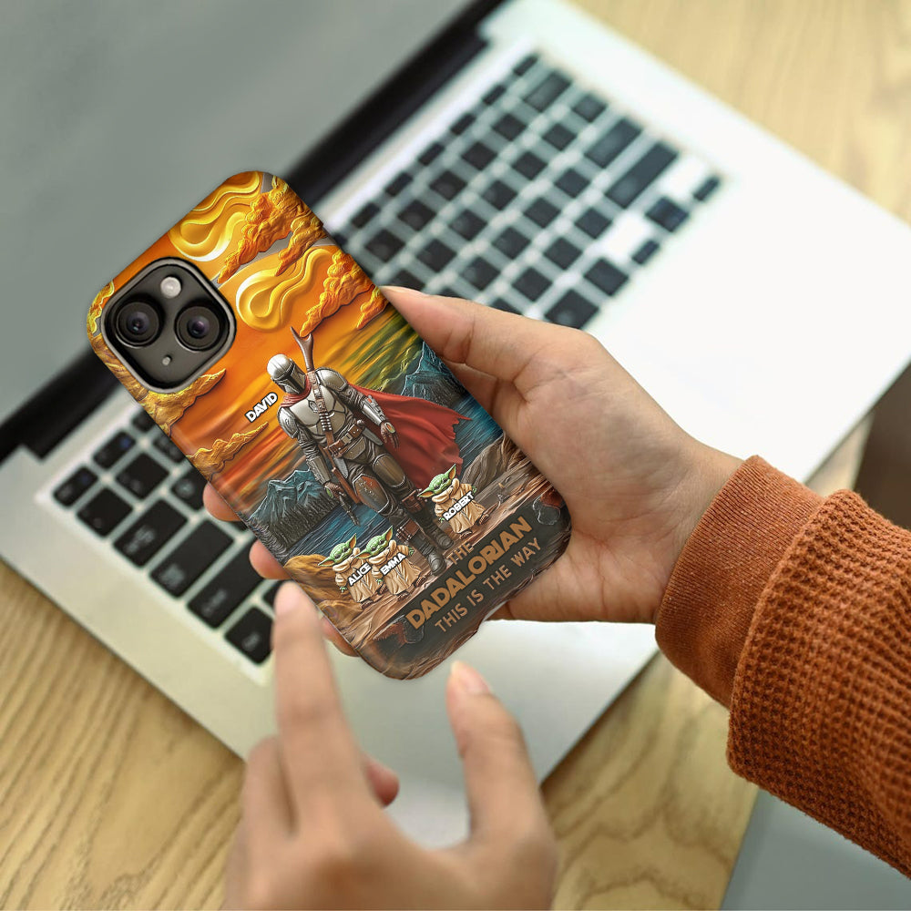 Best Dad Gift For Dad, Uncle, Grandpa,... - Personalized The Force Full Print Phone Case