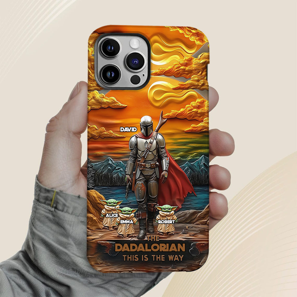 Best Dad Gift For Dad, Uncle, Grandpa,... - Personalized The Force Full Print Phone Case