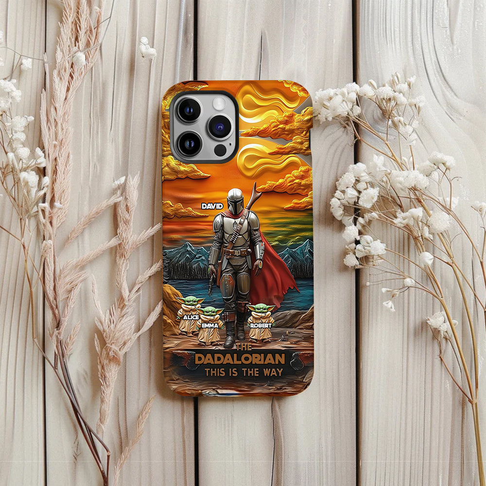 Best Dad Gift For Dad, Uncle, Grandpa,... - Personalized The Force Full Print Phone Case