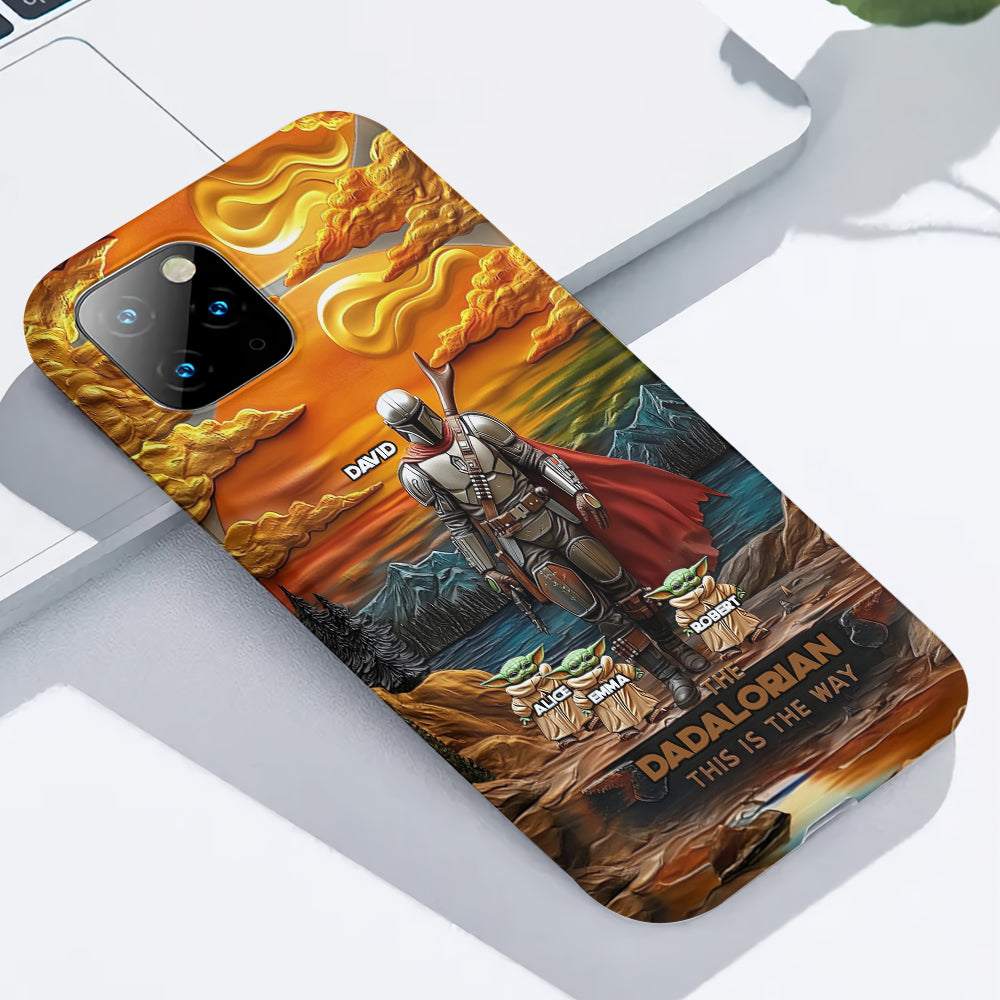 Best Dad Gift For Dad, Uncle, Grandpa,... - Personalized The Force Full Print Phone Case