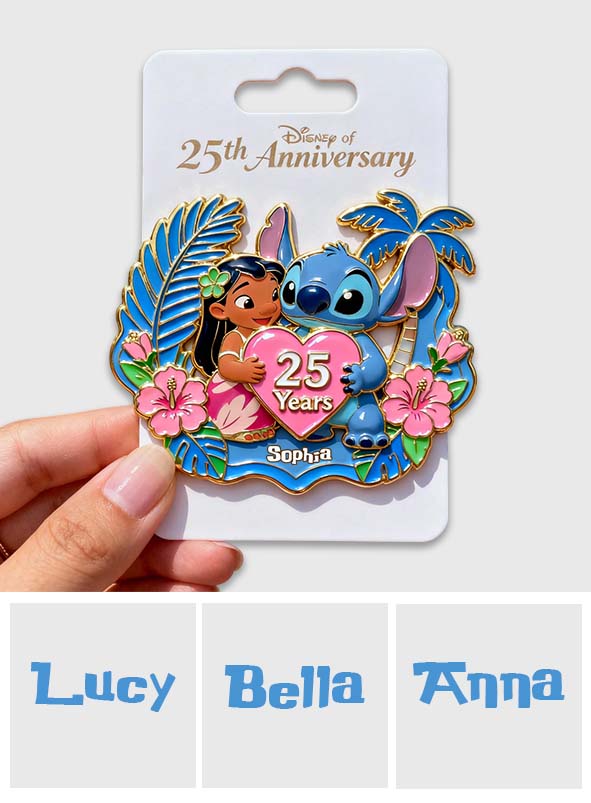 25th Anniversary - Personalized Ohana Pin