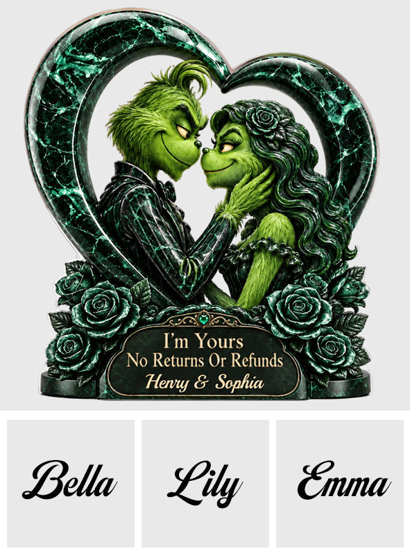 I'm Yours - Personalized Stole Christmas Custom Shaped Acrylic Plaque
