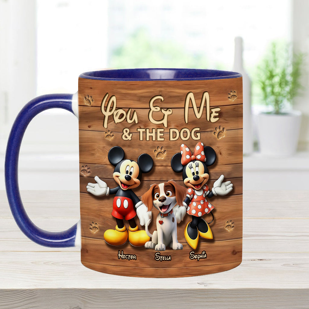 Dog Mom Dog Dad - Personalized Dog Accent Mug