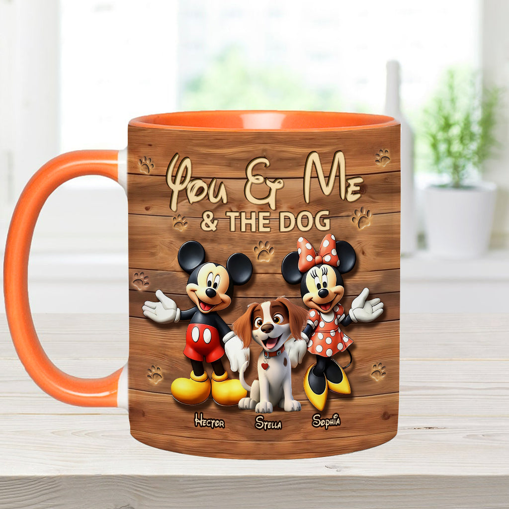 Dog Mom Dog Dad - Personalized Dog Accent Mug