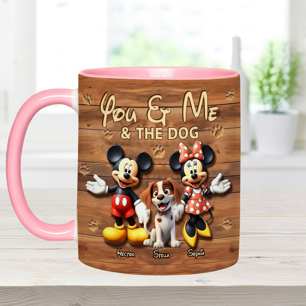 Dog Mom Dog Dad - Personalized Dog Accent Mug
