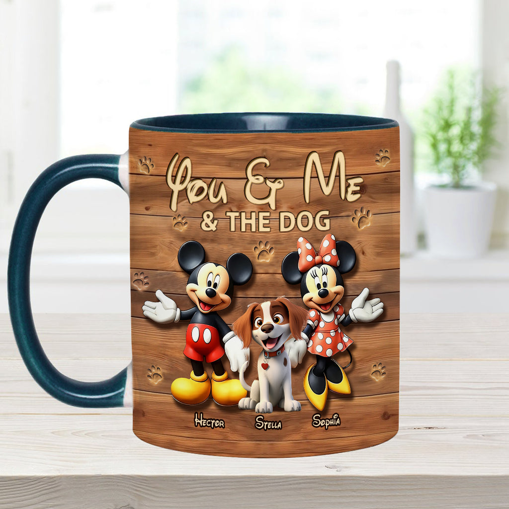 Dog Mom Dog Dad - Personalized Dog Accent Mug