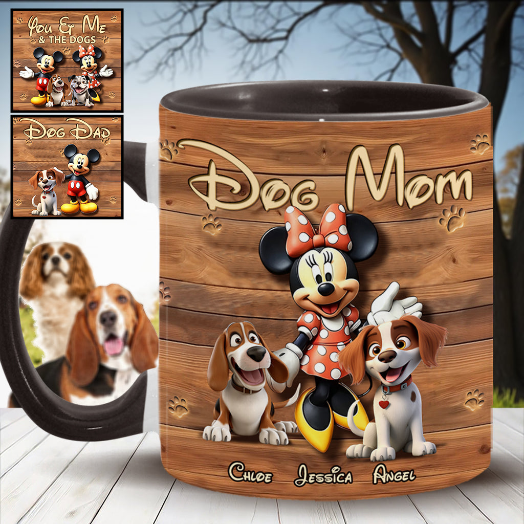 Dog Mom Dog Dad - Personalized Dog Accent Mug