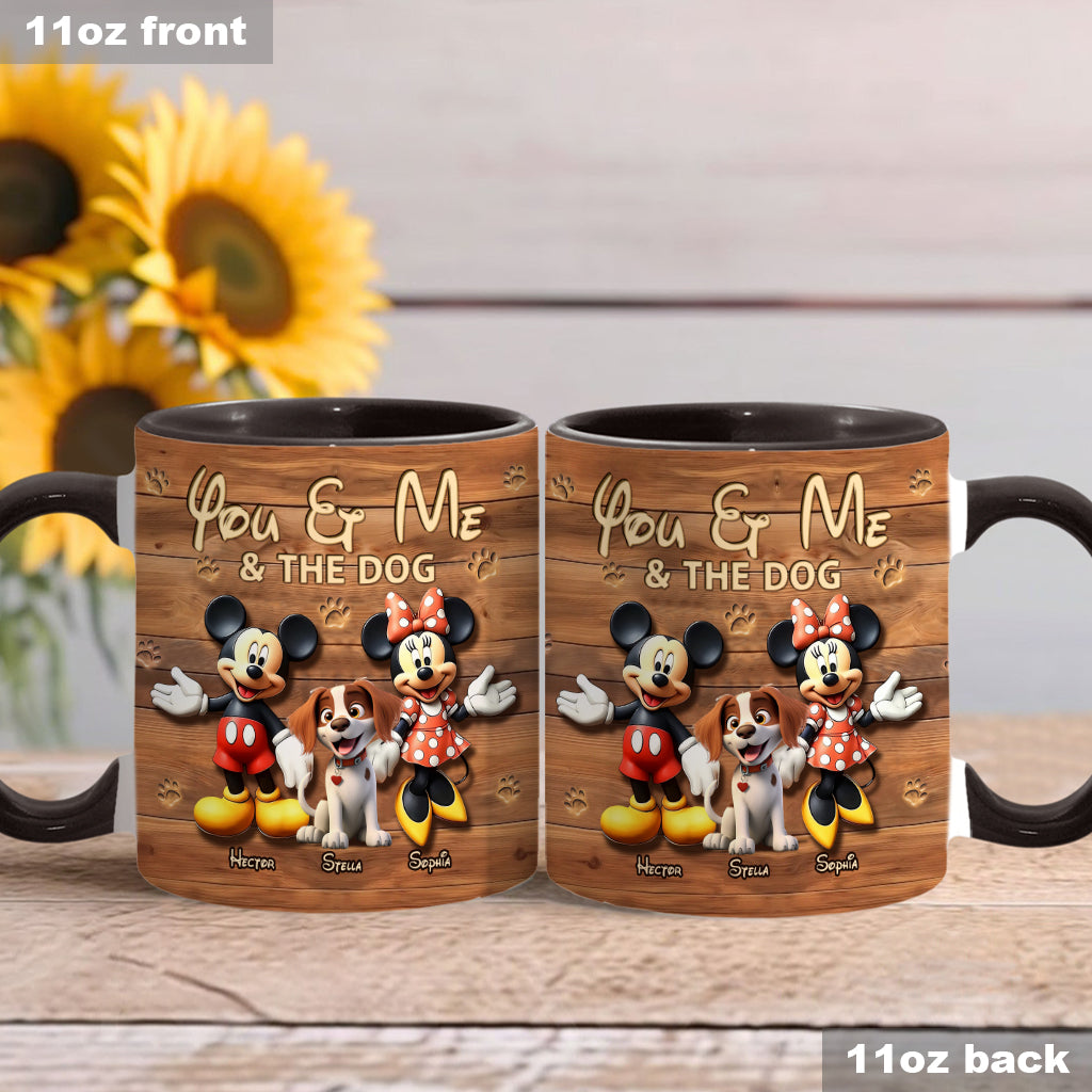 Dog Mom Dog Dad - Personalized Dog Accent Mug