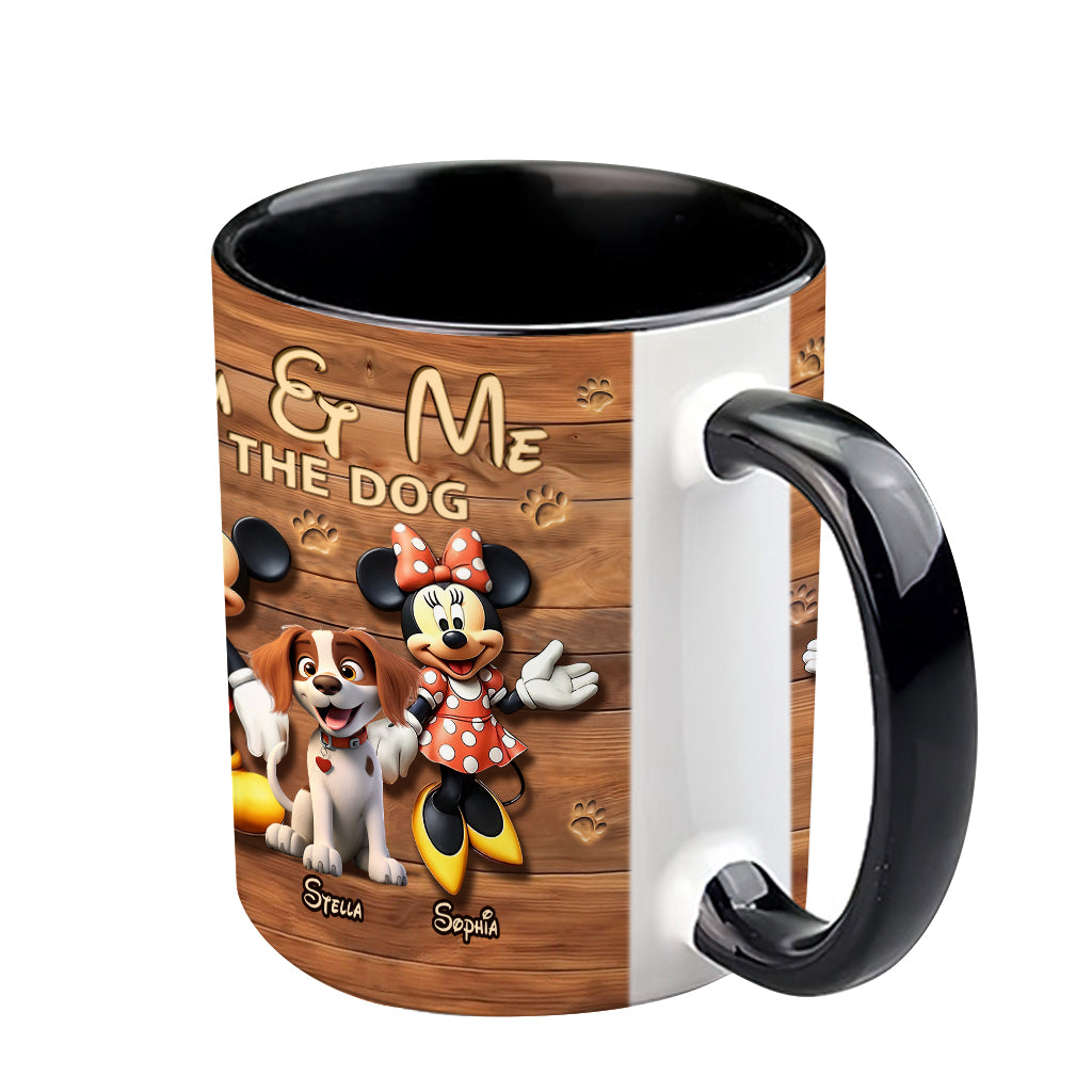 Dog Mom Dog Dad - Personalized Dog Accent Mug