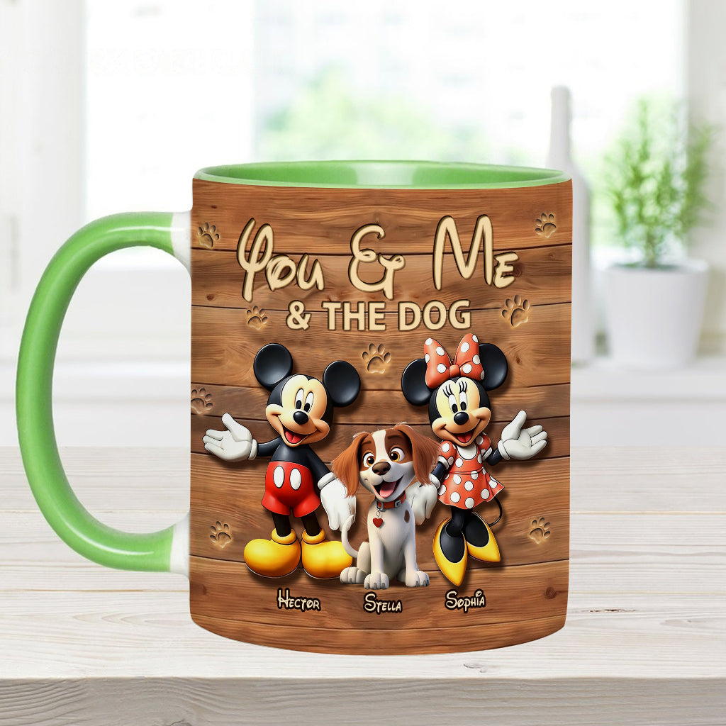 Dog Mom Dog Dad - Personalized Dog Accent Mug