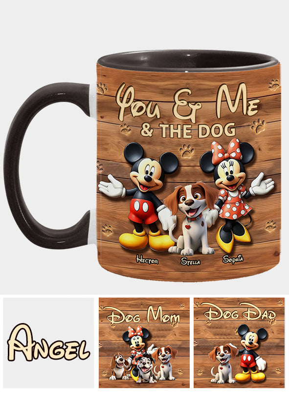 Dog Mom Dog Dad - Personalized Dog Accent Mug