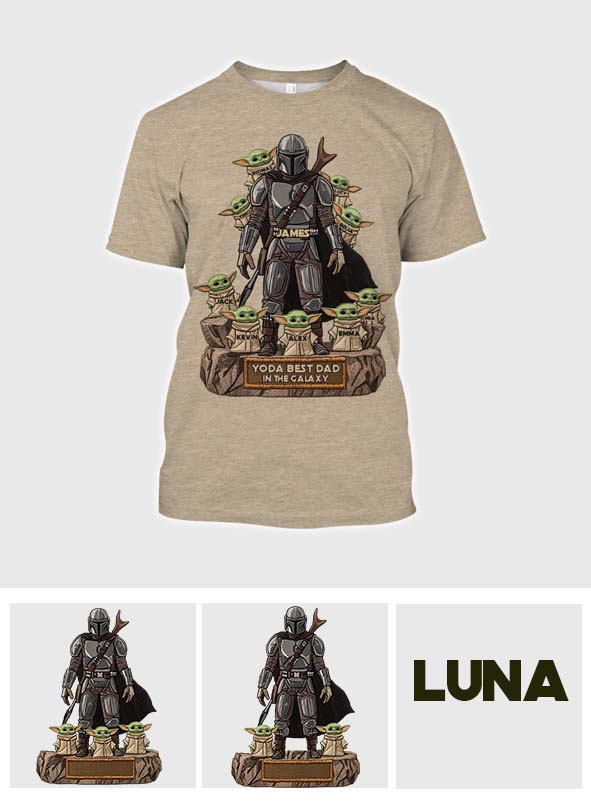 Best Dad, Grandpa, Uncle,...In The Galaxy - Personalized The Force All Over Shirt