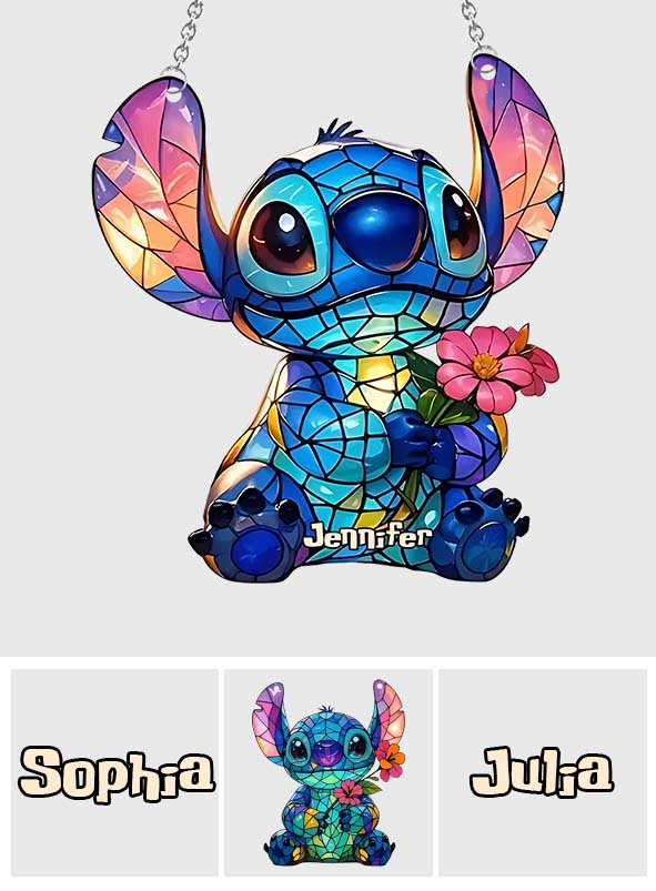 Ohana Means Family - Personalized Ohana Window Hanging Suncatcher Ornament
