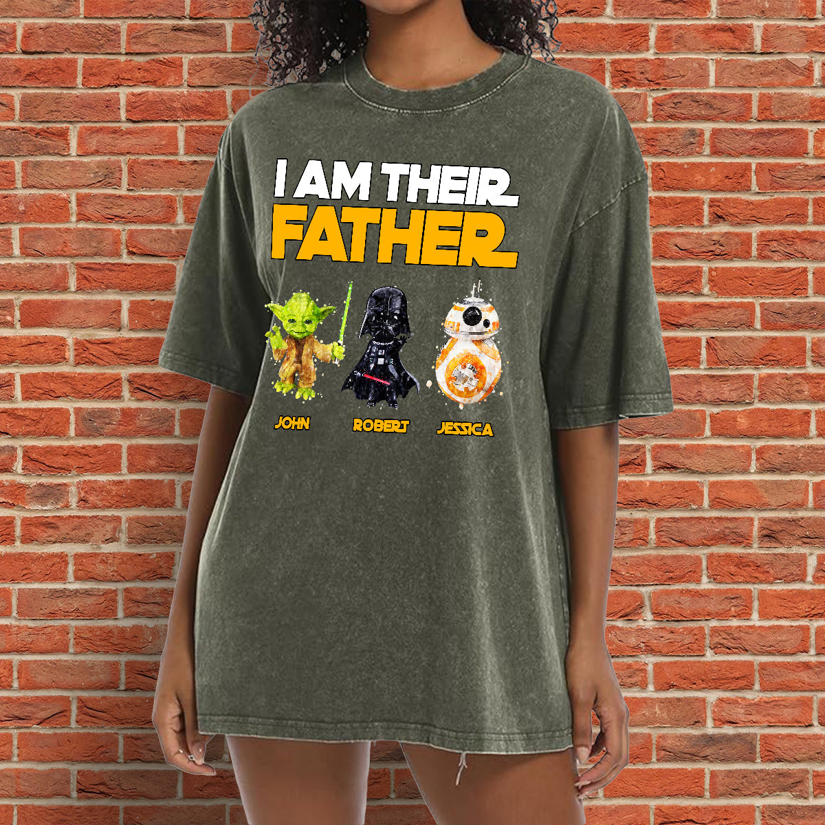 I Am Their Father - Personalized Father Wash T-shirt
