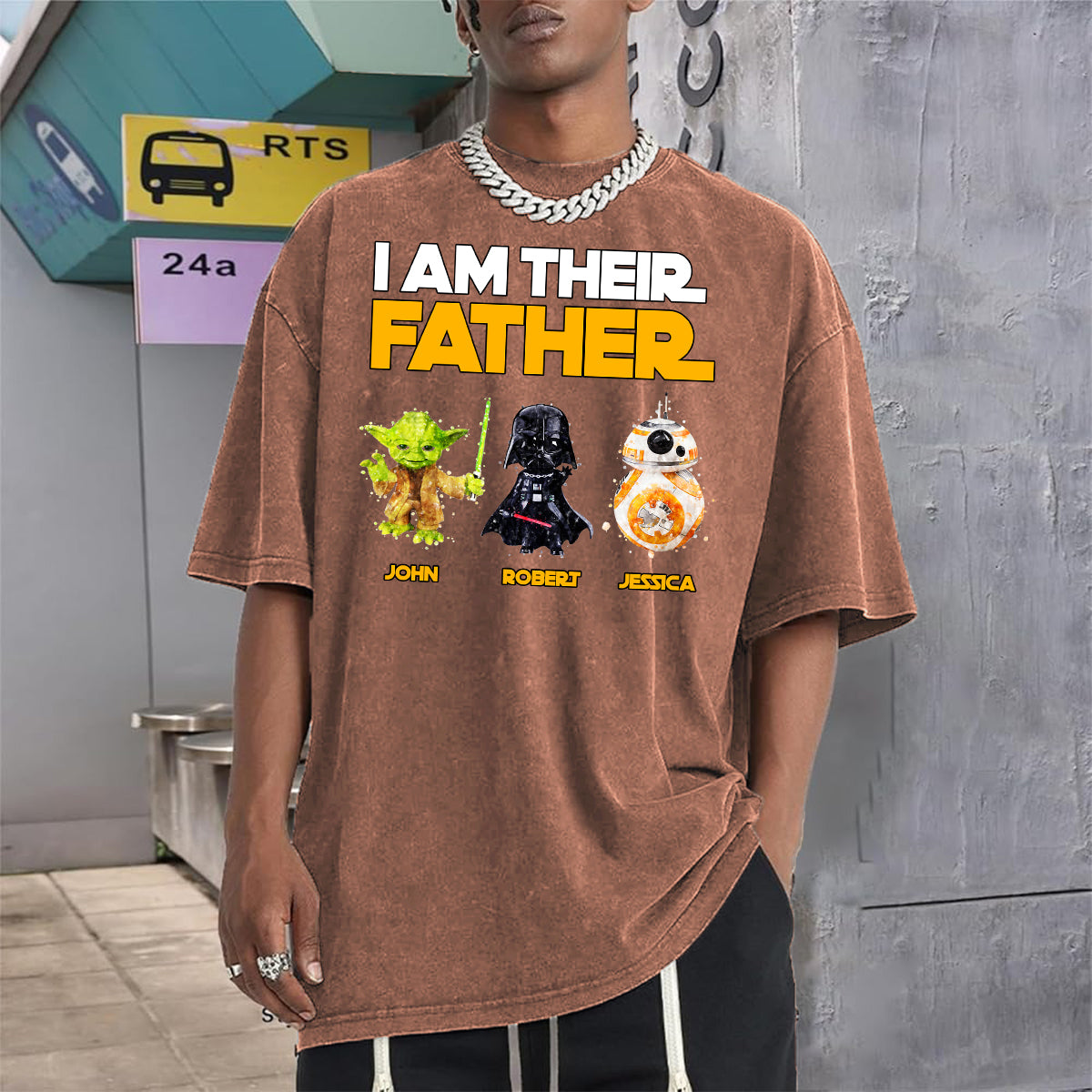 I Am Their Father - Personalized Father Wash T-shirt