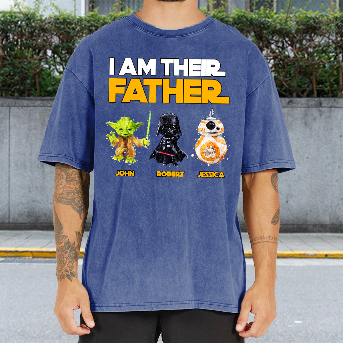 I Am Their Father - Personalized Father Wash T-shirt