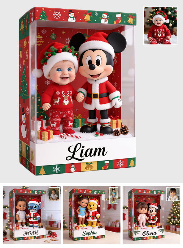 Christmas Cartoon Character Gift Box - Personalized Mouse Acrylic Display Box