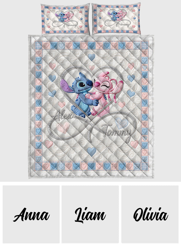 Love You Infinite - Personalized Ohana Quilt Set