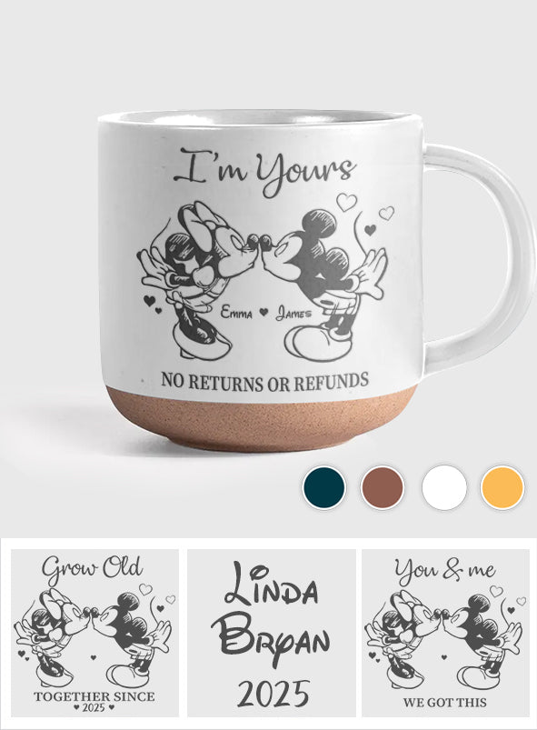 I'm Yours - Personalized Mouse Engraved Pottery Mug