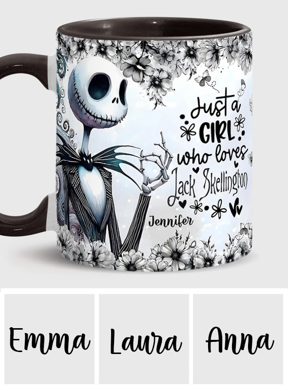 Just A Girl Who Loves Nightmare - Personalized Nightmare Accent Mug