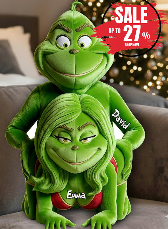 Funny Gift For Couple - Personalized Stole Christmas Faux Fur Shaped Pillow