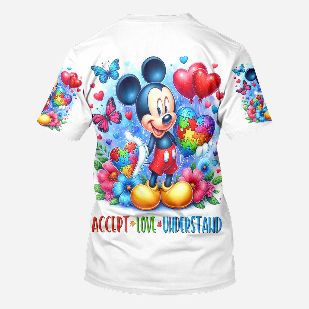 Accept Understand Love - Personalized Autism Awareness All Over Shirt