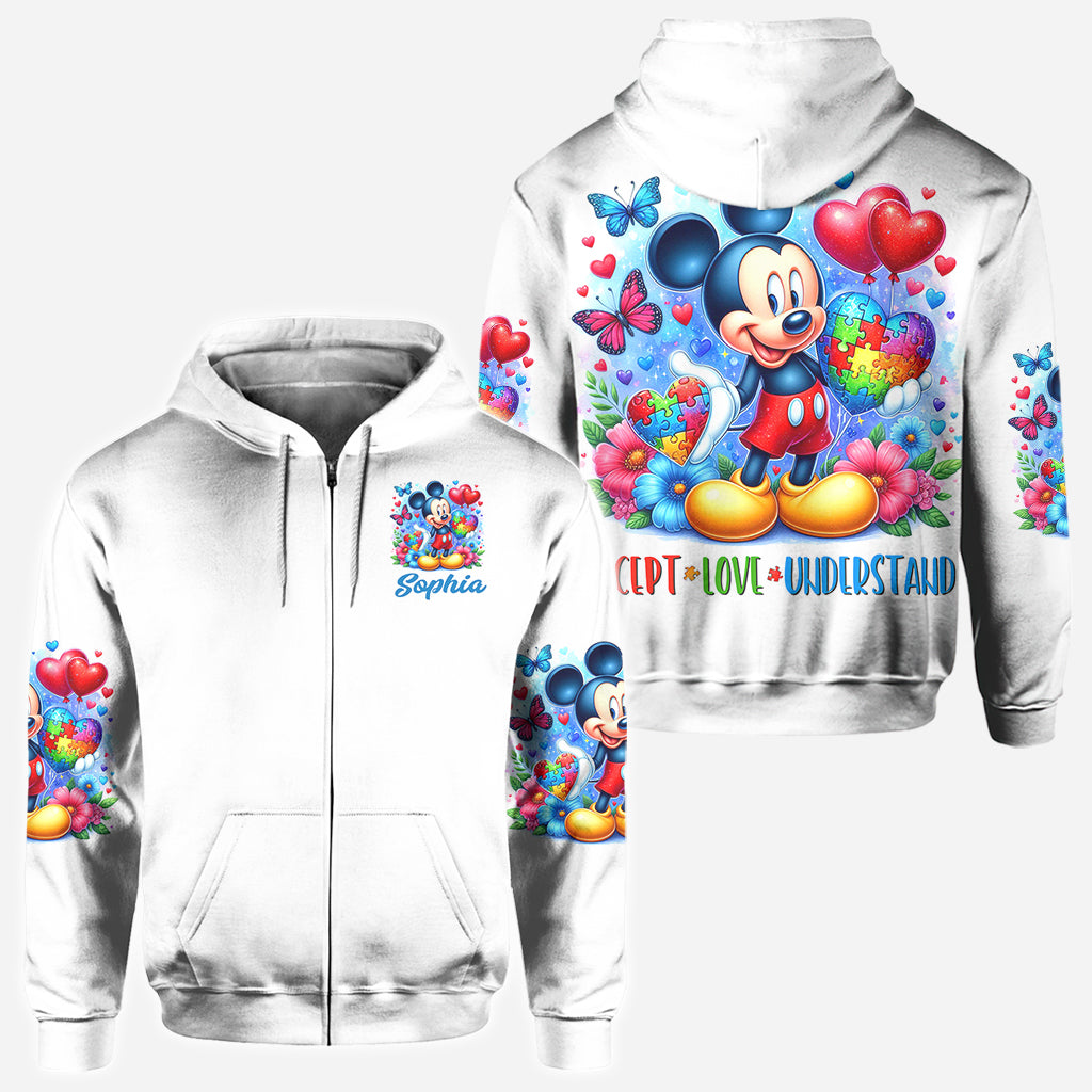 Accept Understand Love - Personalized Autism Awareness All Over Shirt
