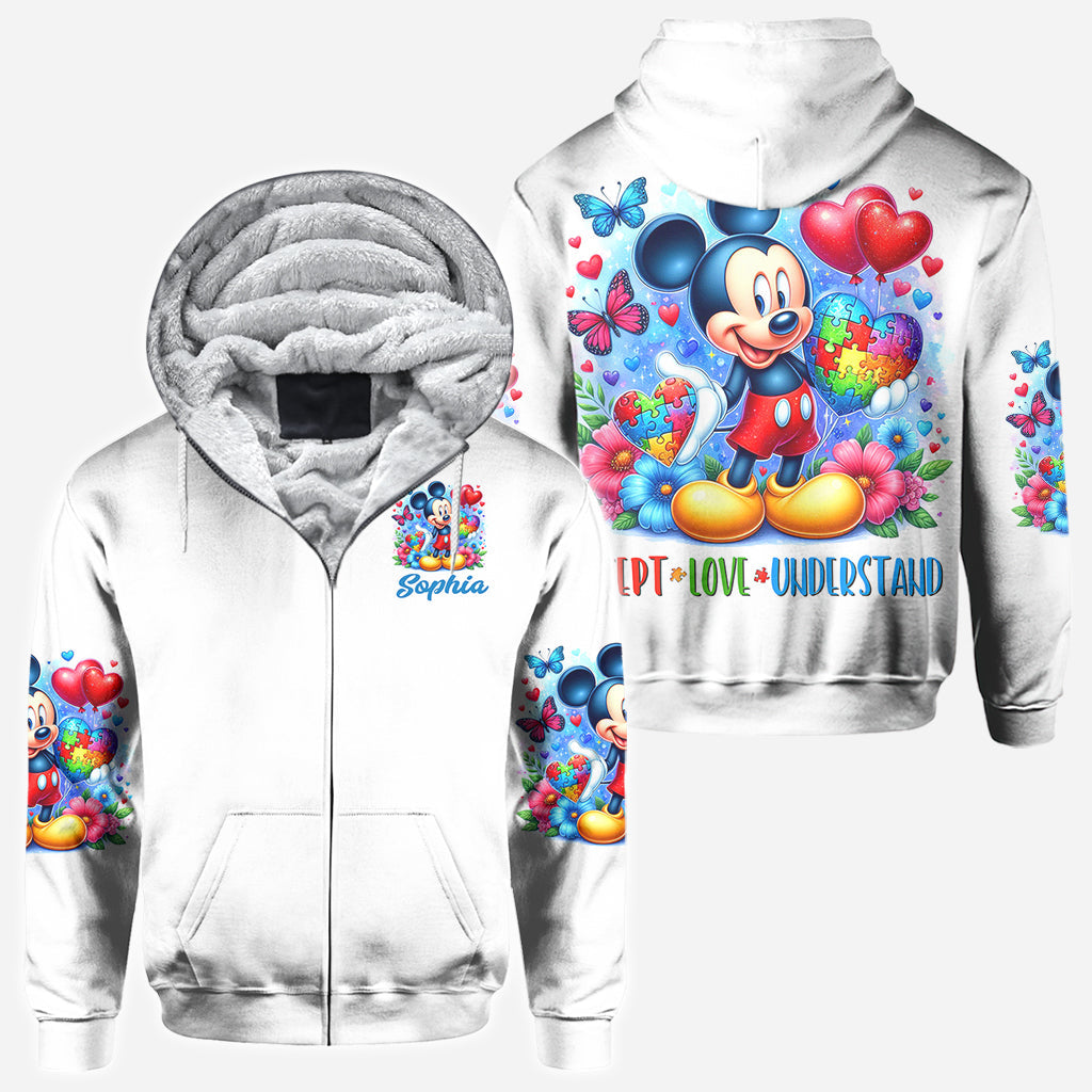 Accept Understand Love - Personalized Autism Awareness All Over Shirt