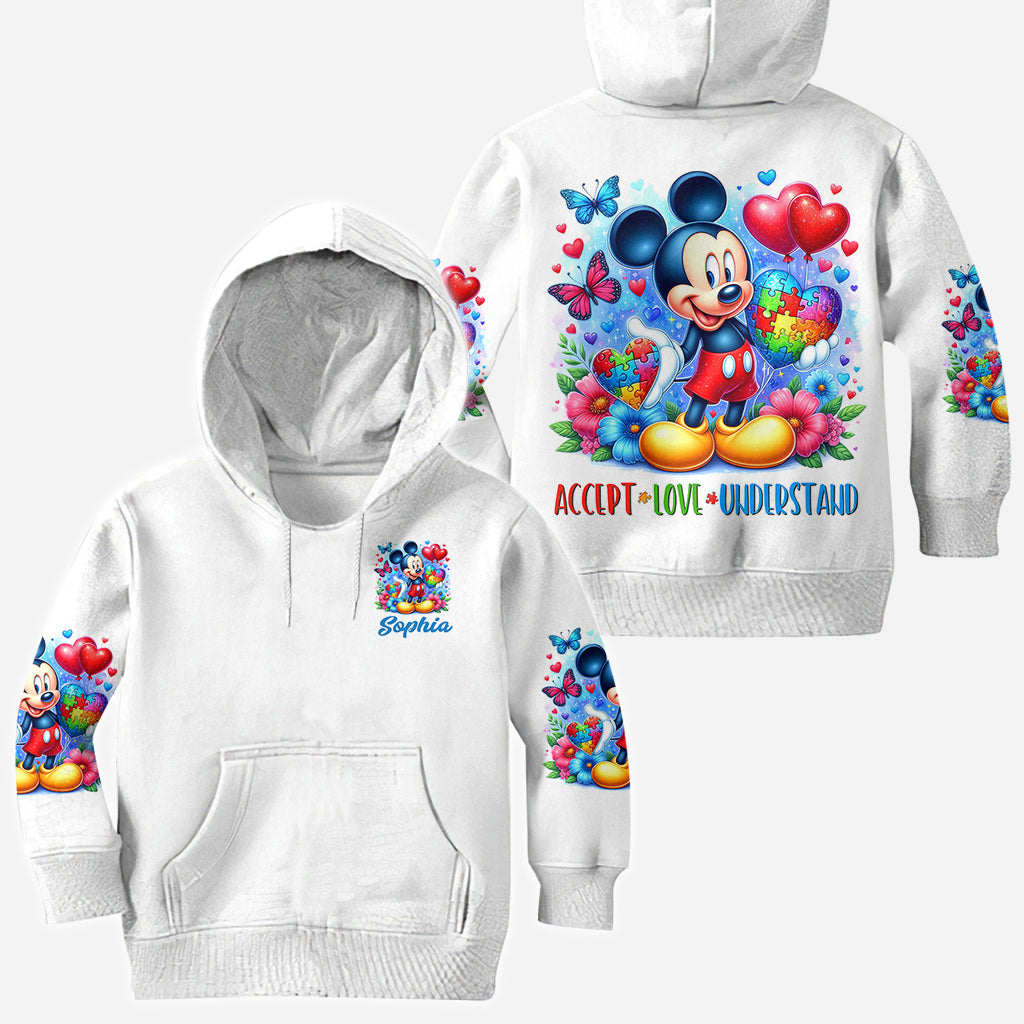 Accept Understand Love - Personalized Autism Awareness All Over Shirt