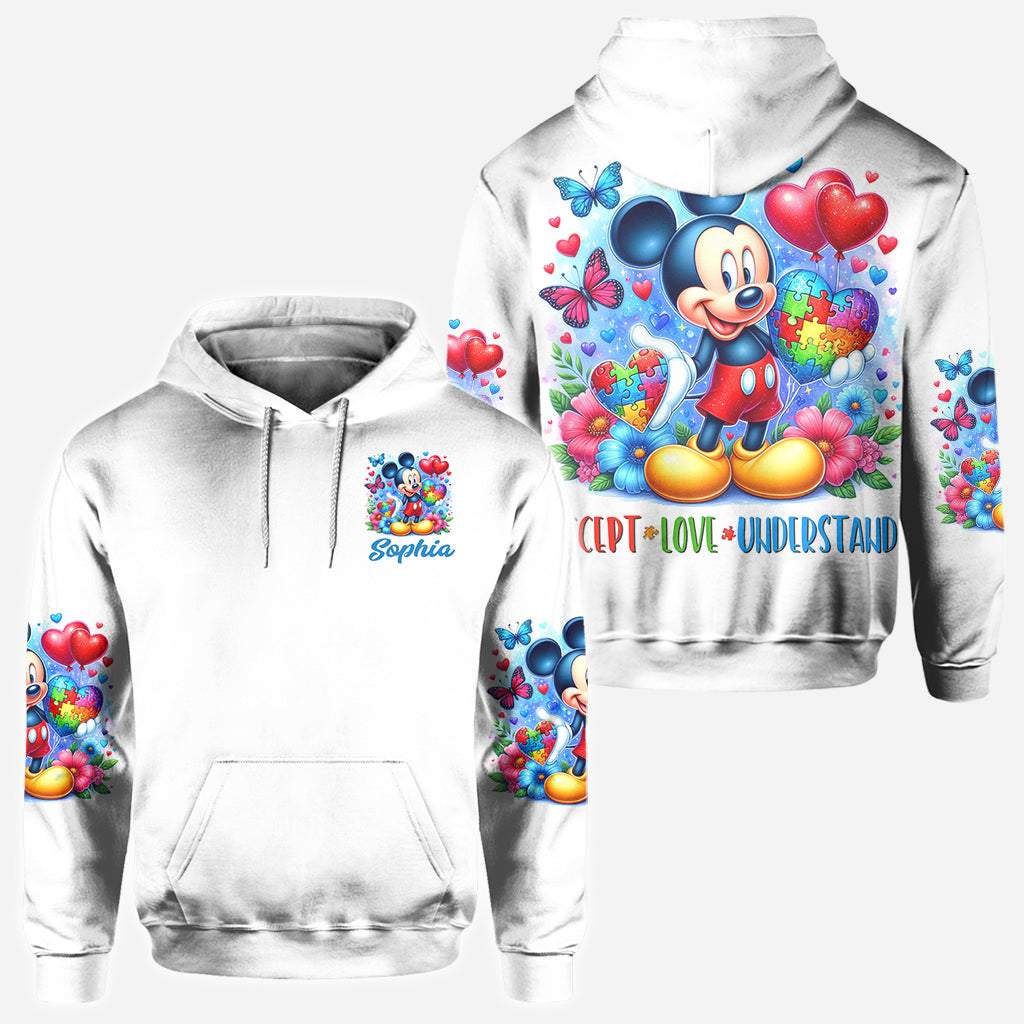 Accept Understand Love - Personalized Autism Awareness All Over Shirt