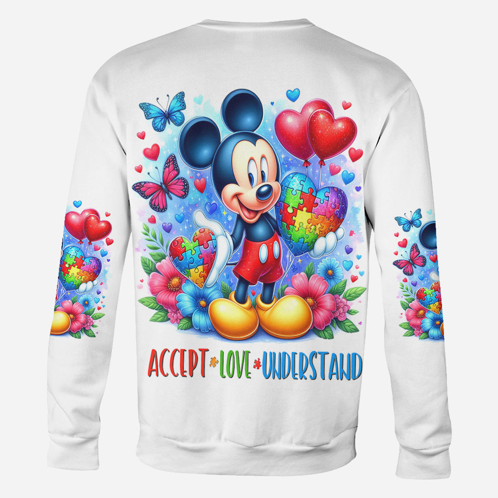 Accept Understand Love - Personalized Autism Awareness All Over Shirt