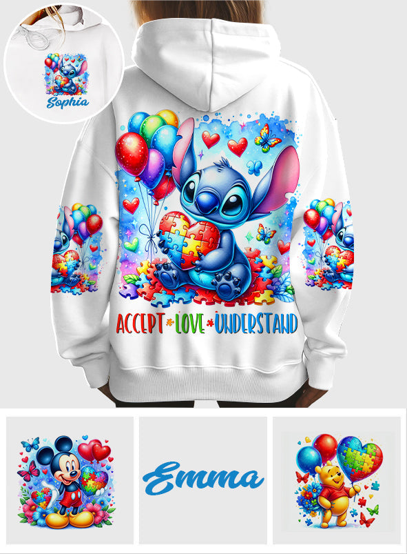 Accept Understand Love - Personalized Autism Awareness All Over Shirt