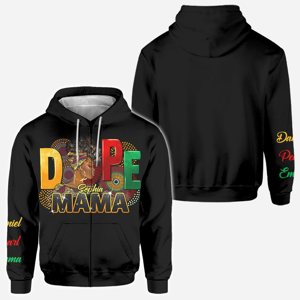 Dope Mama - Personalized African American All Over Shirt