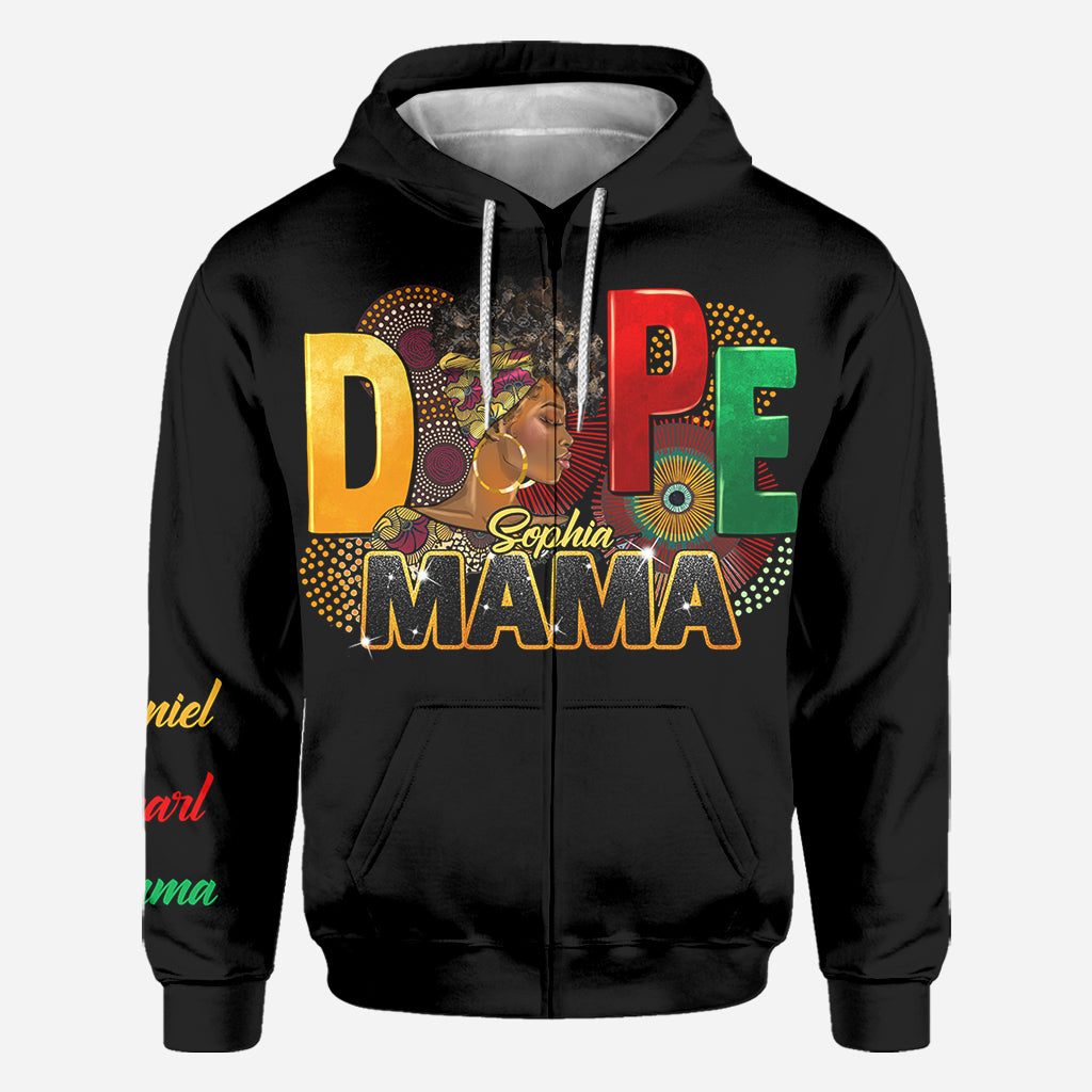 Dope Mama - Personalized African American All Over Shirt