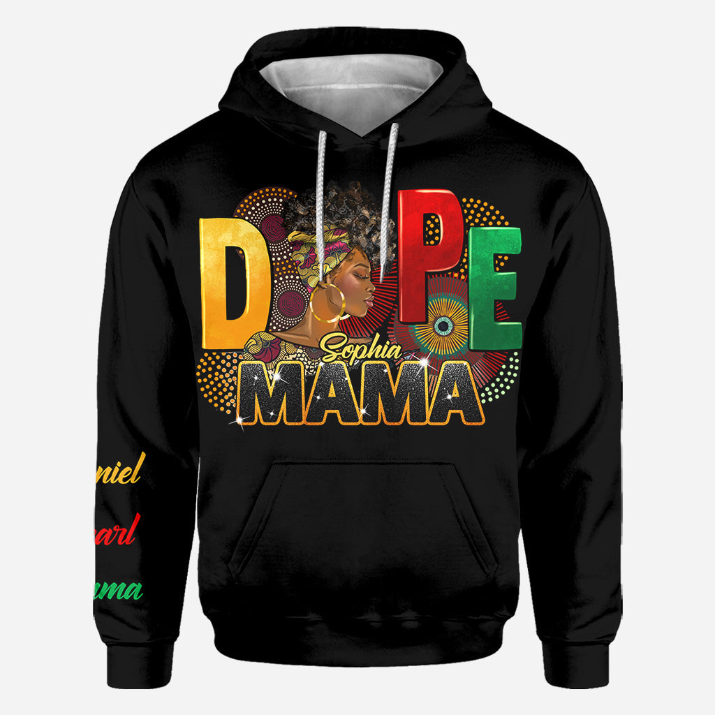 Dope Mama - Personalized African American All Over Shirt