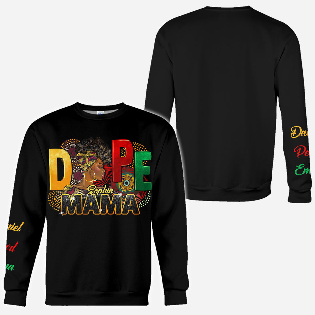 Dope Mama - Personalized African American All Over Shirt