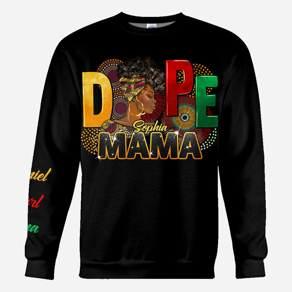 Dope Mama - Personalized African American All Over Shirt