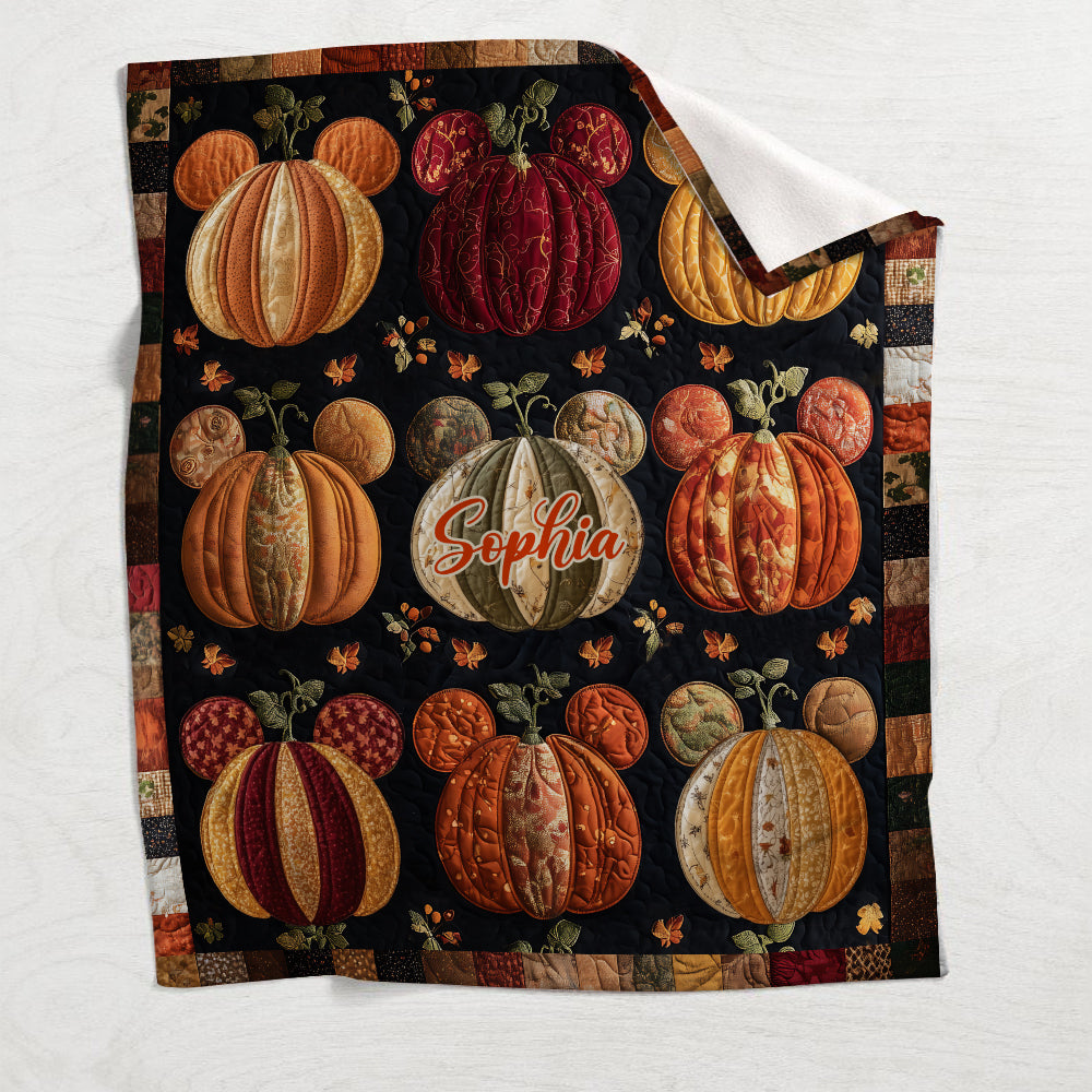 Hello Fall - Personalized Mouse Blanket