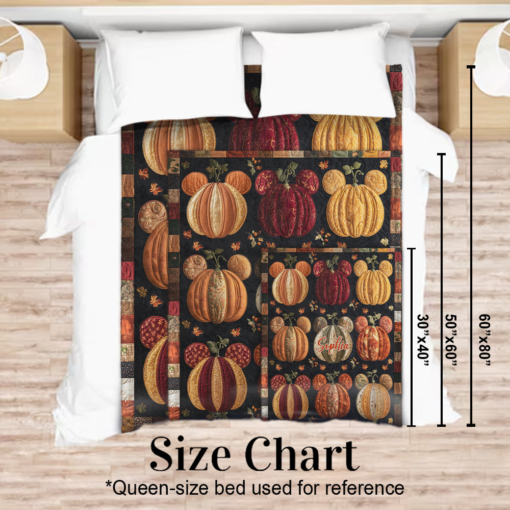 Hello Fall - Personalized Mouse Blanket