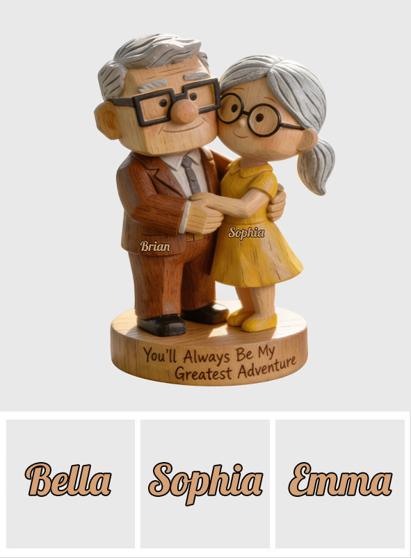 You Are My Greatest Adventure - Personalized Up Movie Couple Premium 3D Figurine