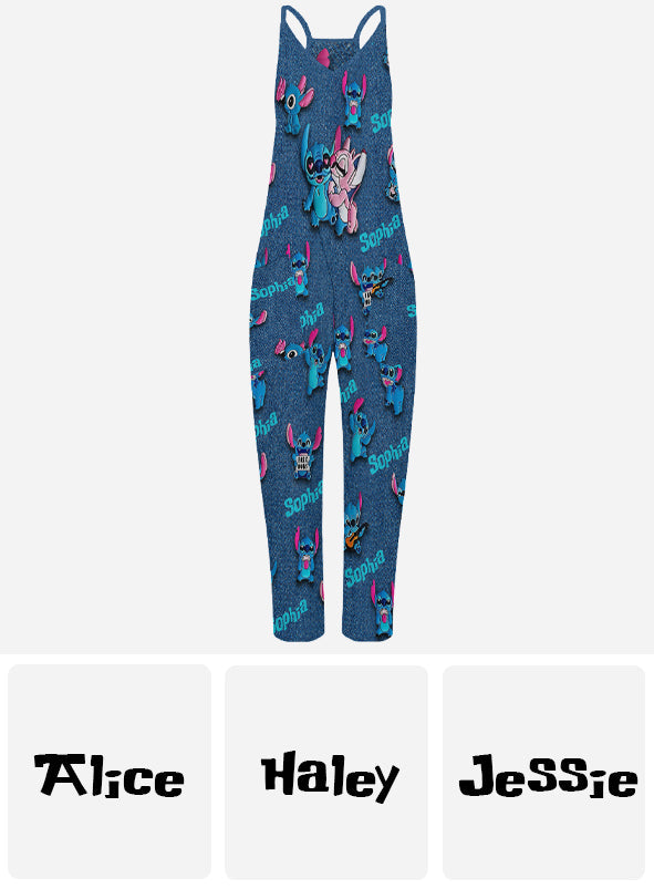 Ohana - Personalized Ohana Loose-Fit Overalls/ Rompers