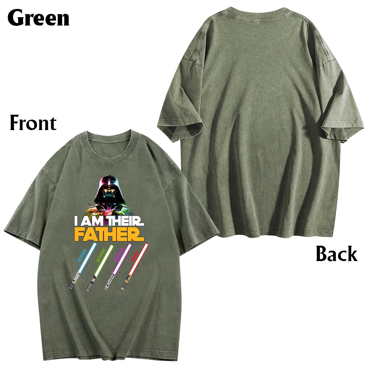I Am Their Father - Personalized Father Wash T-shirt