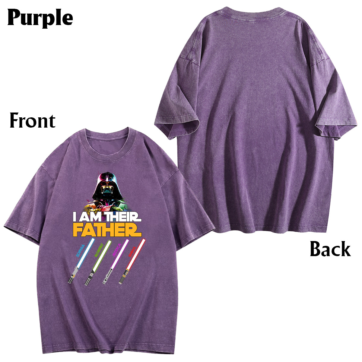 I Am Their Father - Personalized Father Wash T-shirt