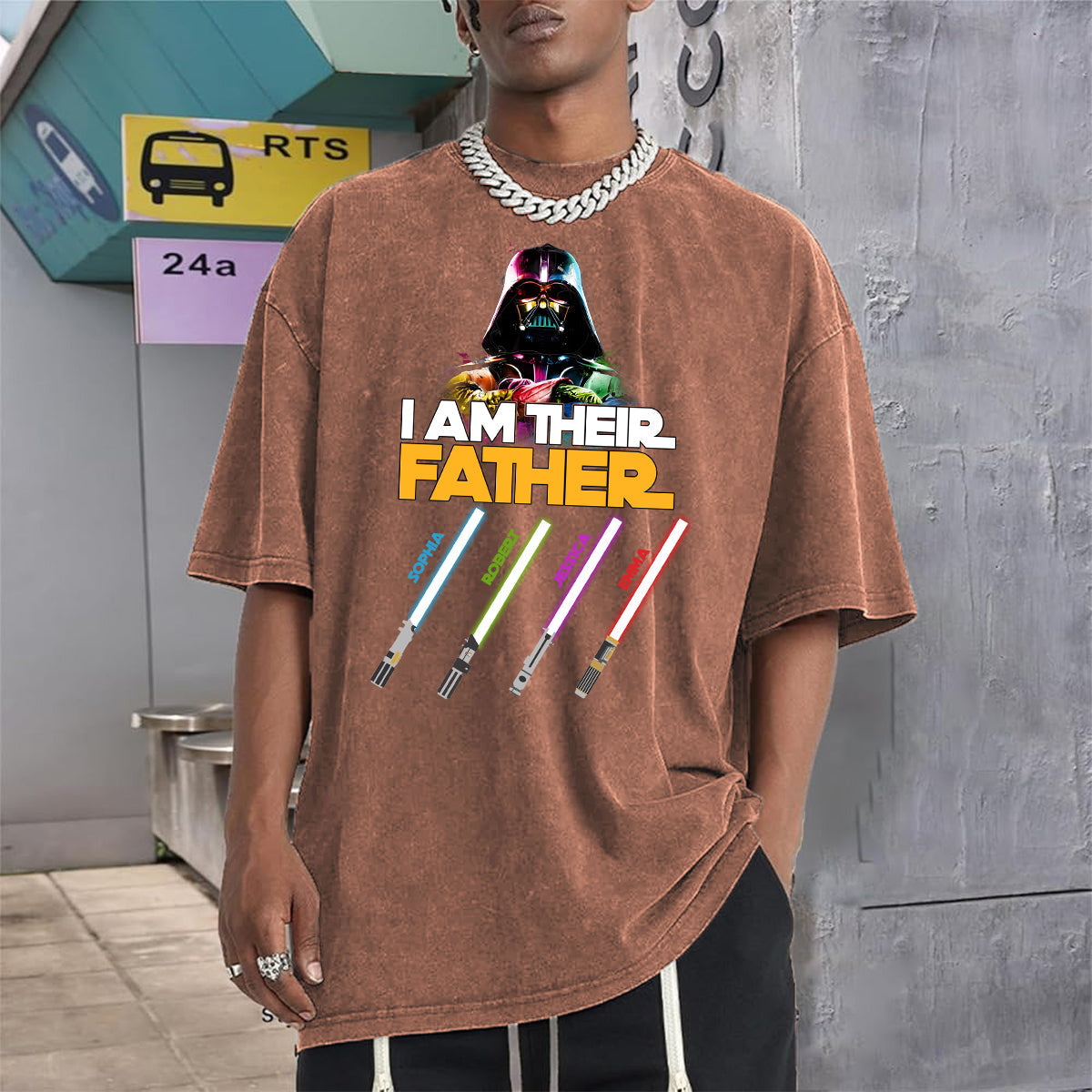 I Am Their Father - Personalized Father Wash T-shirt