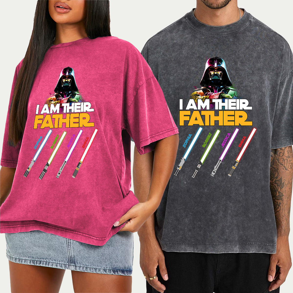 I Am Their Father - Personalized Father Wash T-shirt
